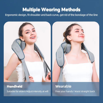 20W Wireless Trapezius Neck & Shoulder Kneading Massager