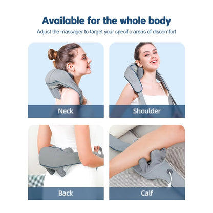 20W Wireless Trapezius Neck & Shoulder Kneading Massager