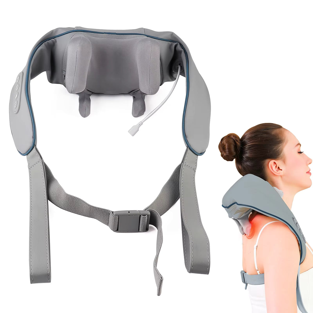 20W Wireless Trapezius Neck & Shoulder Kneading Massager