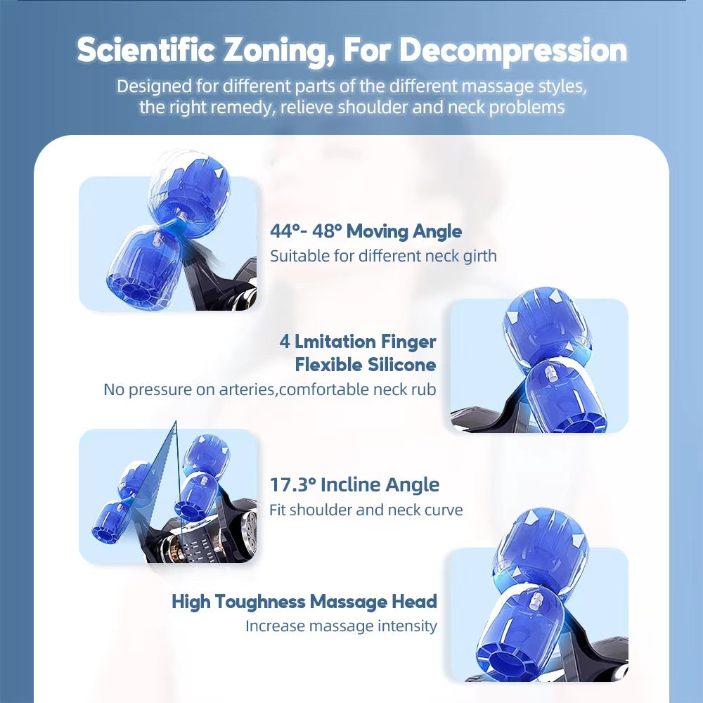 20W Wireless Trapezius Neck & Shoulder Kneading Massager